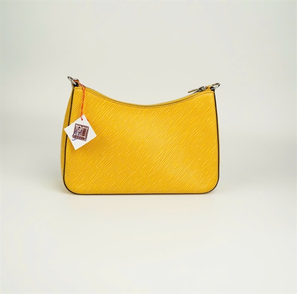 Túi LV Marelle màu vàng 2 strap kèm ví trắng hoa đen size 25 (BMC) +