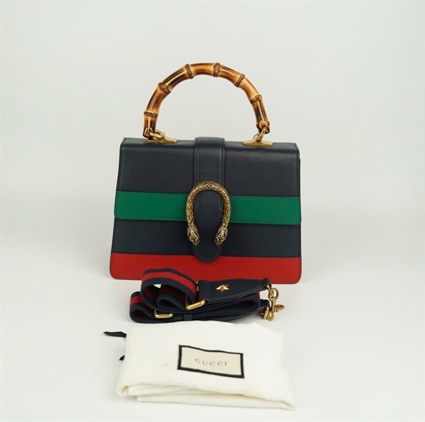 Túi GG dionysus đen sọc xanh đỏ size 27 (BMC) +