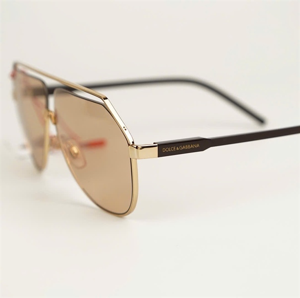 Kính D&G 2266 viền vàng gọng nâu KG+