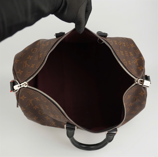 Túi LV du lịch hoa nâu quai xanh size 44 +