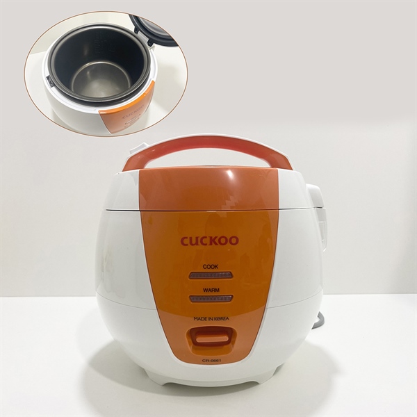Nồi Cơm Điện Nắp Gài Cuckoo 1L màu cam - Hàng Chính Hãng