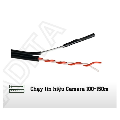 Cáp tín hiệu camera 2 lõi Kadita (Cuộn 500m)