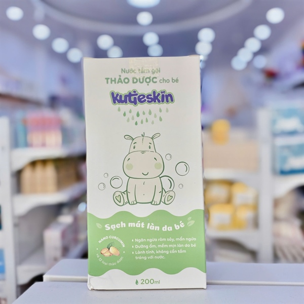 Nước tắm gội thảo dược Kutieskin - 200ml