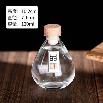 Chai Giọt Nước Trong Suốt Nắp Gỗ Gien Nhỏ