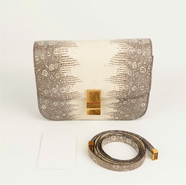 Túi Celine Classic Box Lizard da trăn size 23 (HC) +