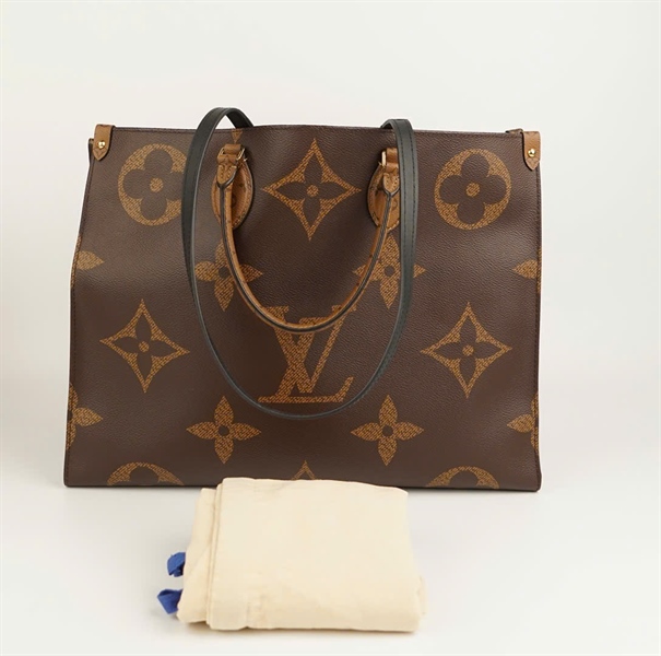 Túi LV Onthego hoa nâu (HC) +