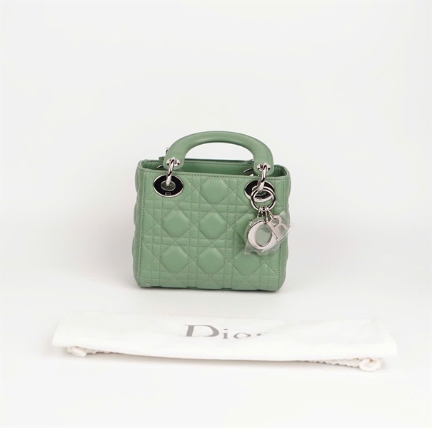 Túi Dior Lady xanh cốm size mini (HC) +
