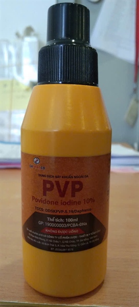 Povidone iodine 10% 100ml - TBYT Đà Nẵng