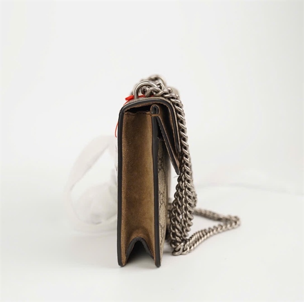 Túi GG Dionysus đầu rồng màu nâu size 20 +