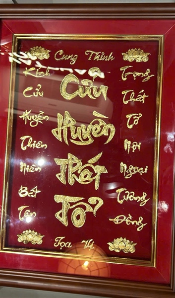 Tranh thờ Cửu Huyền Thất Tổ +