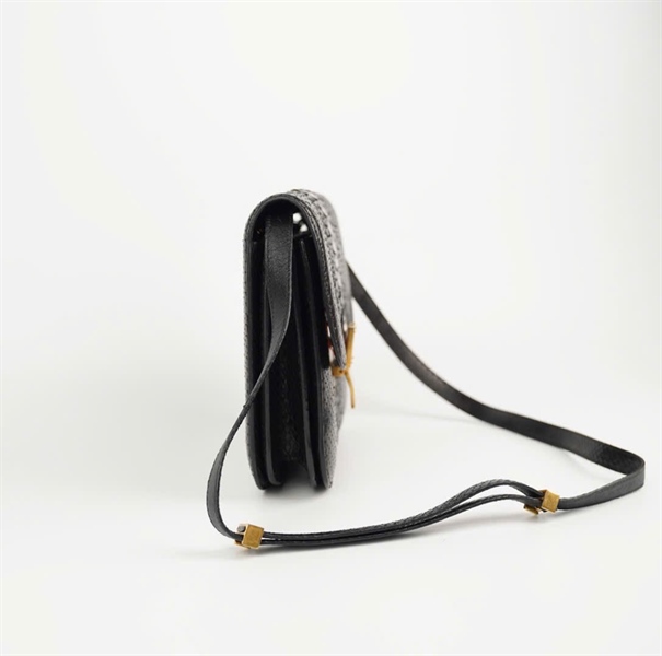 Túi Celine Classic Box Lizard da trăn màu đen size 23 KG+