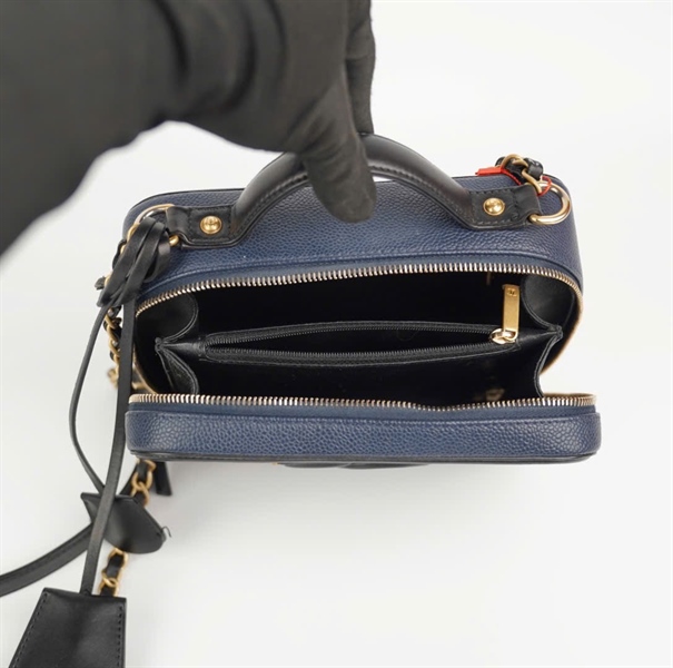 Túi Chanel Vanity xanh (23804369) size 20 +