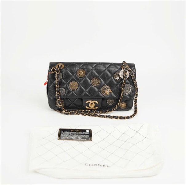 Túi Chanel charm đồng xu đen ( 20771821) size 24 +