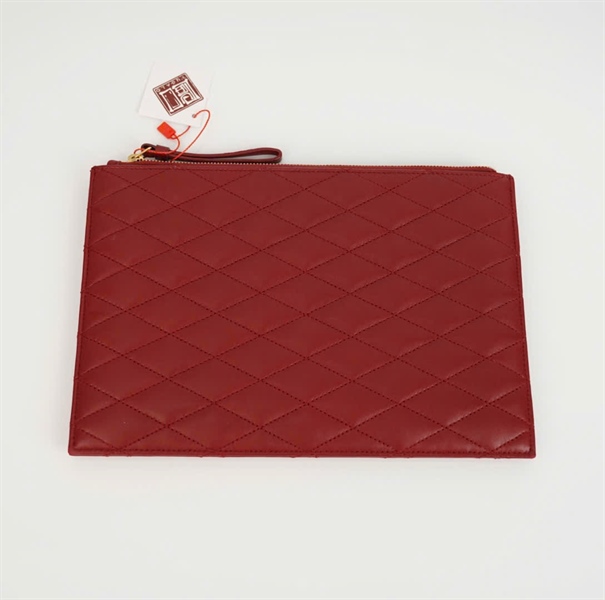 Túi YSL Clutch đỏ size 26 (BQ) KG+