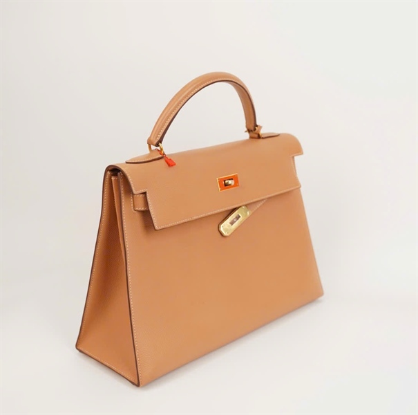 Túi Hermes nâu nhạt size 33 (BQ) KG+