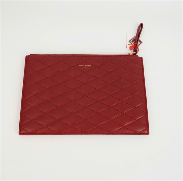 Túi YSL Clutch đỏ size 26 (BQ) KG+