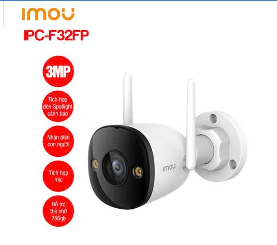 Camera Wifi ngoài trời IMOU IPC-F32FP 3MP