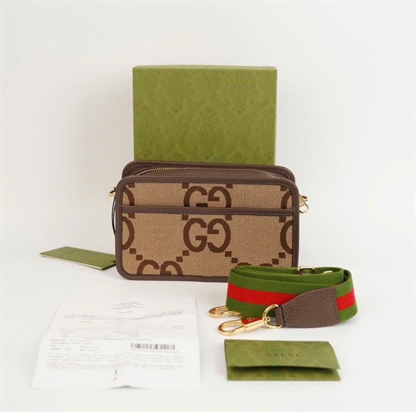 Túi GG Jumbo nâu (new) sz 22 +