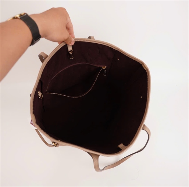 Túi LV neverfull màu trắng sữa sz 33 +