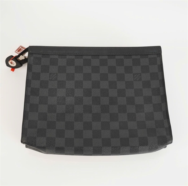 Túi LV Clutch ô vuông đen size 26 (BQ) KG+