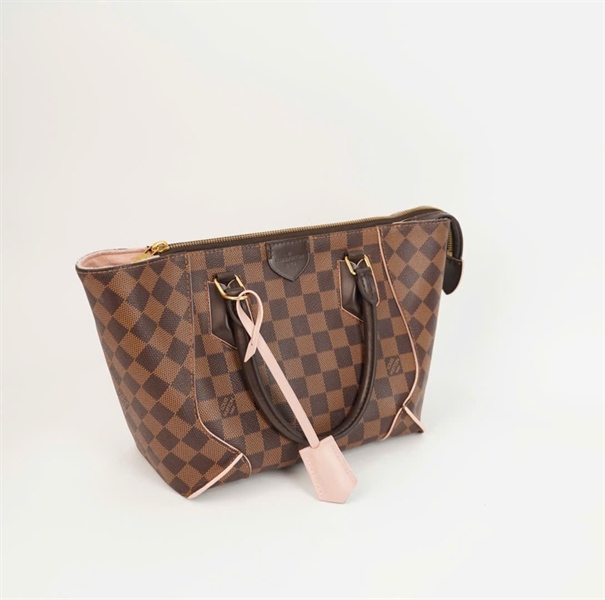 Túi LV ô vuông lòng hồng sz 23 +