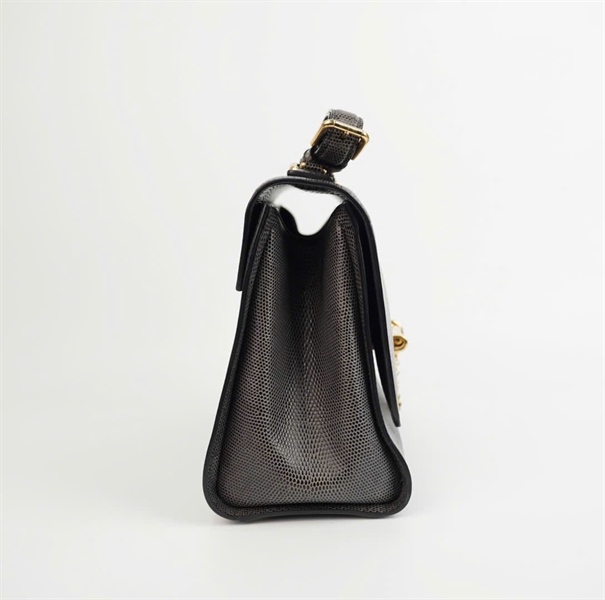 Túi D&G màu xám có lót form đen sz25 KG +