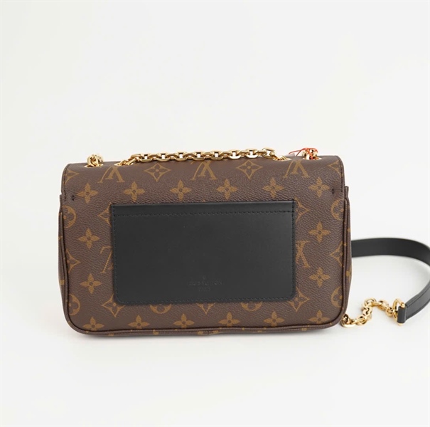 Túi LV Marceau hoa nâu phối đen Size 24 +