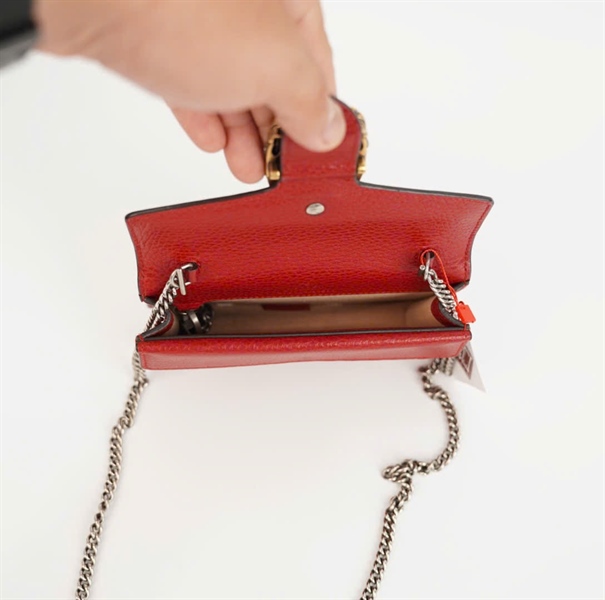 Túi GG Dionysus màu đỏ size 16 (BQ) KG+