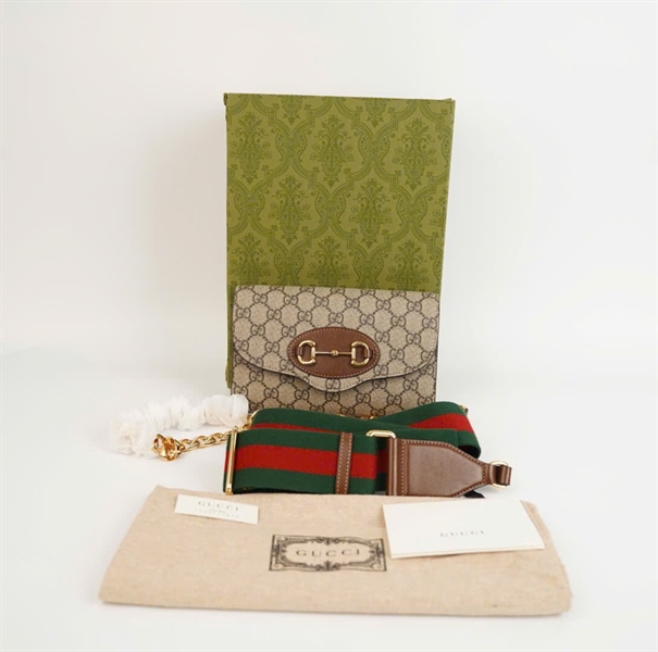 Túi GG 1955 màu xám size 20 (TB) +