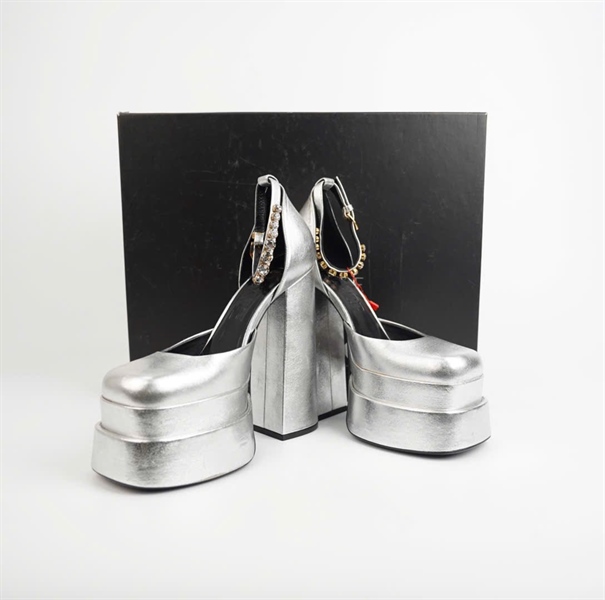 Giày Versace bạc size 38 (HP-G442) +