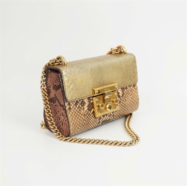 Túi GG vàng da trăn size 20 KG+