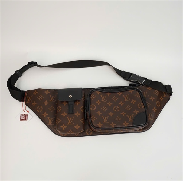 Túi LV bumbag hoa nâu 2 ngăn (BQ) KG+