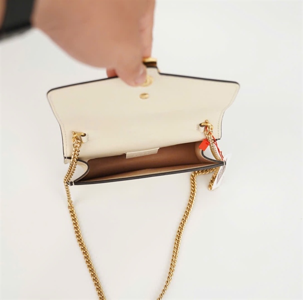 Túi GG Sylvie màu trắng (4946462149) sz16 (BQ) KG+