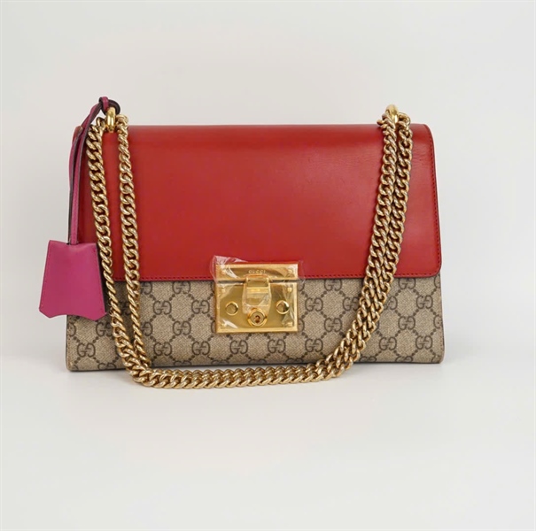Túi GG Padlock nắp đỏ size 30 (IO19241743) (BQ) KG+