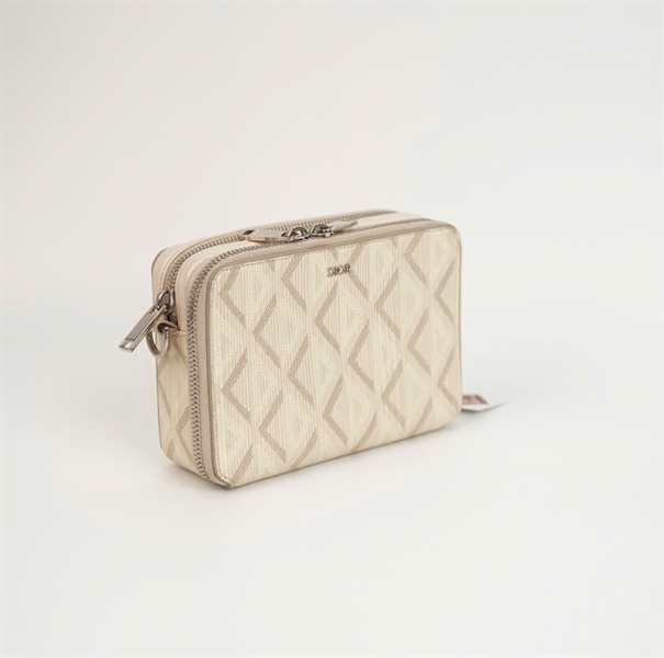 Túi Dior Zipped Pouch màu trắng size 17 (BQ) KG+