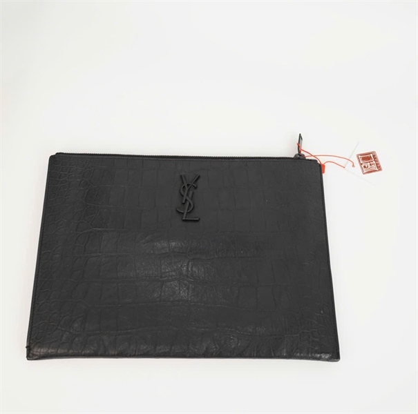 Túi YSL Clutch vân đen size 29 (BQ) KG+