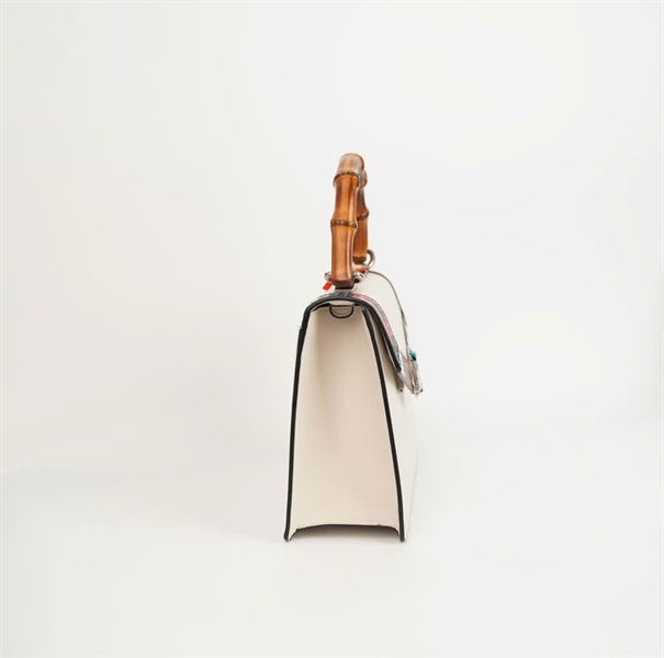 Túi GG Snake trắng quai trúc size 26 KG+