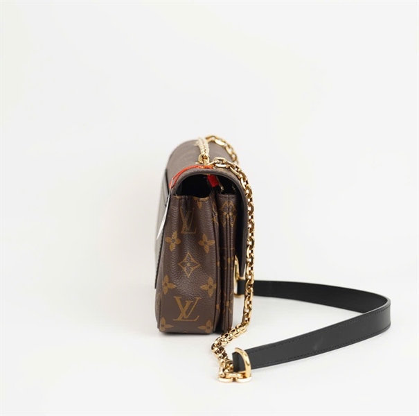 Túi LV Marceau hoa nâu phối đen Size 24 +