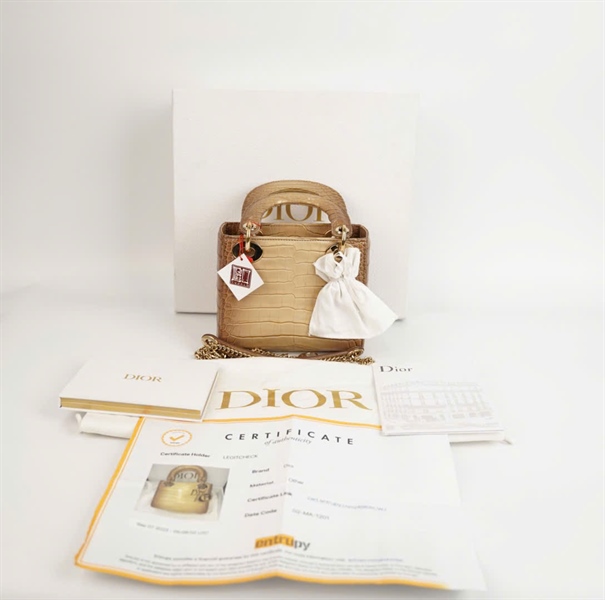 Túi Dior lady Limited size (code 02-MA-1201) mini +bill 2022