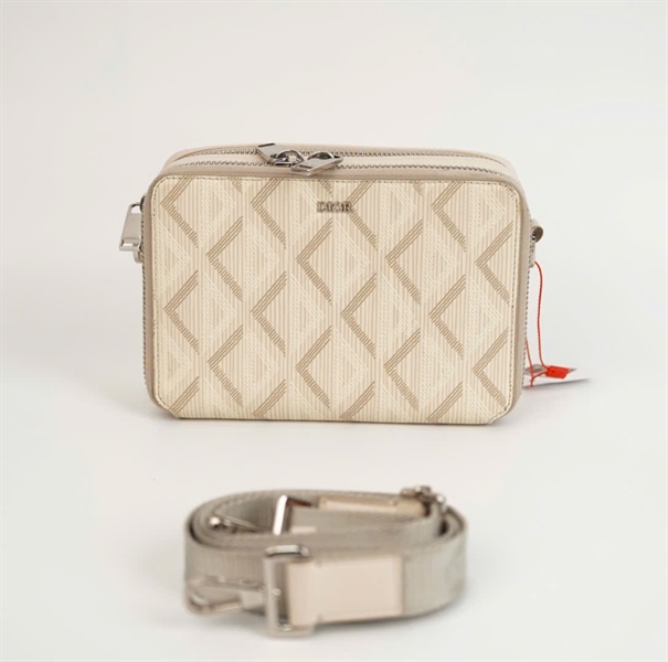 Túi Dior Zipped Pouch màu trắng size 17 (BQ) KG+