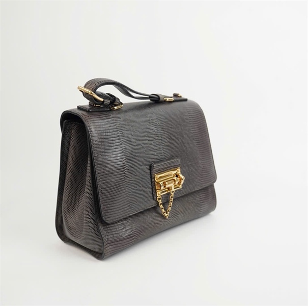 Túi D&G màu xám có lót form đen sz25 KG +