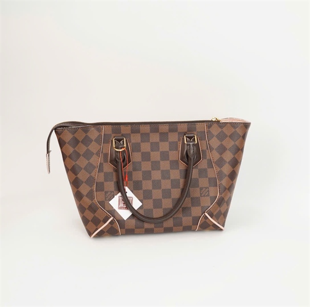 Túi LV ô vuông lòng hồng sz 23 +