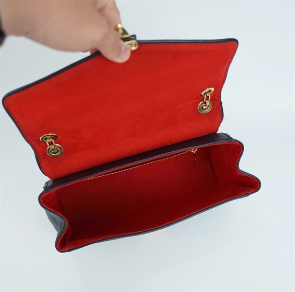 Túi LV hoa xanh đen lòng đỏ TR5106 sz26 (BQ) KG+