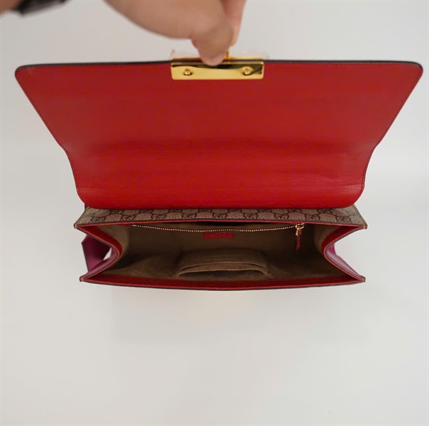 Túi GG Padlock nắp đỏ size 30 (IO19241743) (BQ) KG+