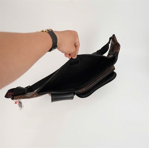 Túi LV bumbag hoa nâu 2 ngăn (BQ) KG+