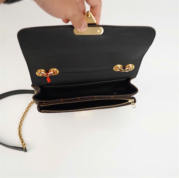 Túi LV Marceau hoa nâu phối đen Size 24 +