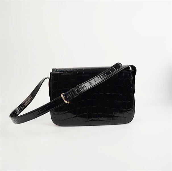 Túi Celine Horse vân đen sz25 KG +