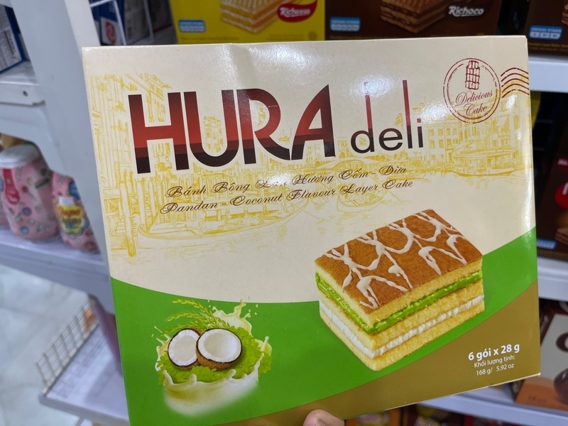 Bánh Hura Deli hương cốm 168G