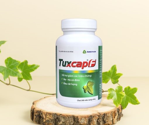 Ngậm hỗ trợ giảm ho Tuxcap F agimexpharm (c/200v)