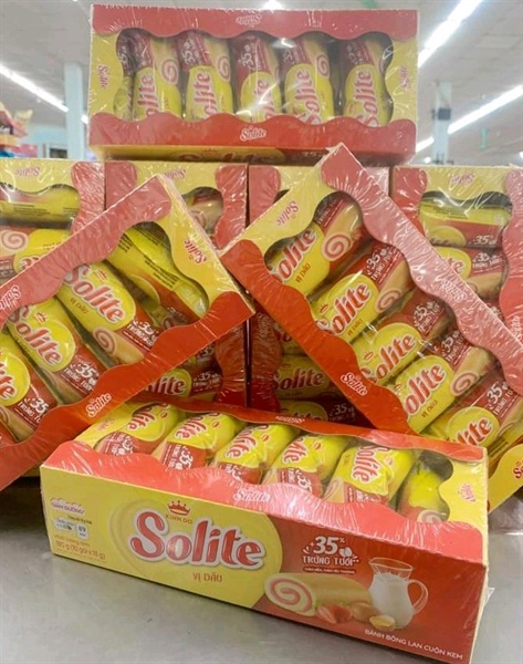 Bánh Solite Bông Lan Vị dâu nhỏ 180gr